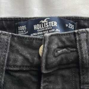 hollister ultra high rise mom jeans